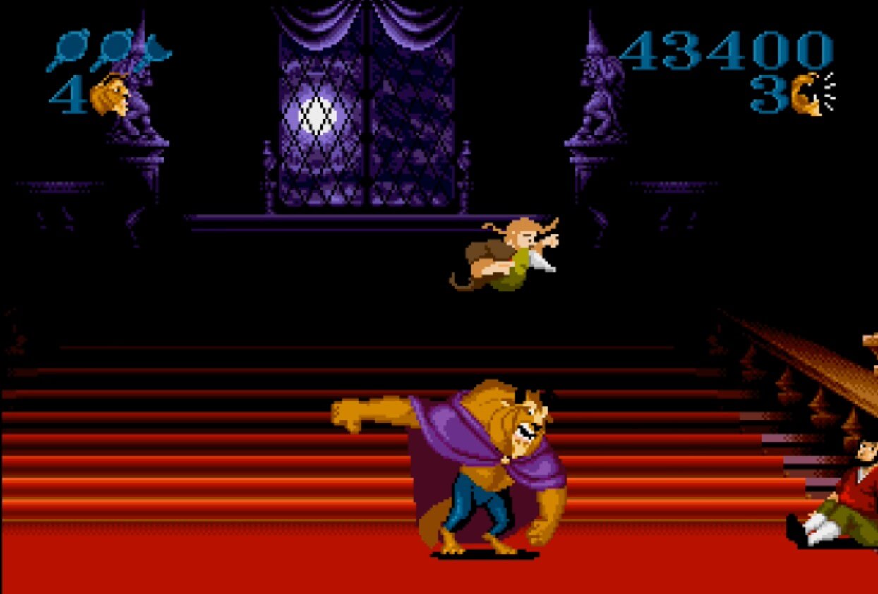 Beauty and the Beast - Roar of the Beast - геймплей игры Sega Mega Drive\Genesis